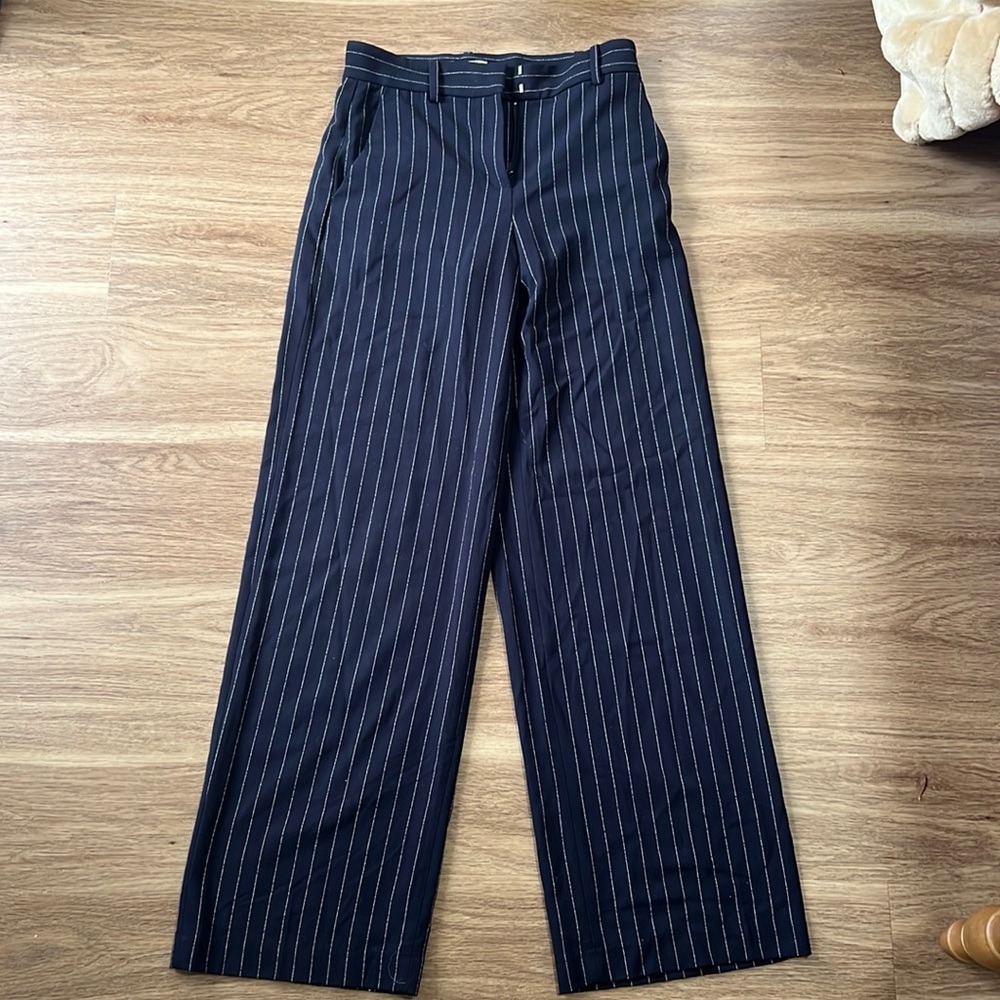 H&M wide leg pinstripe trouser